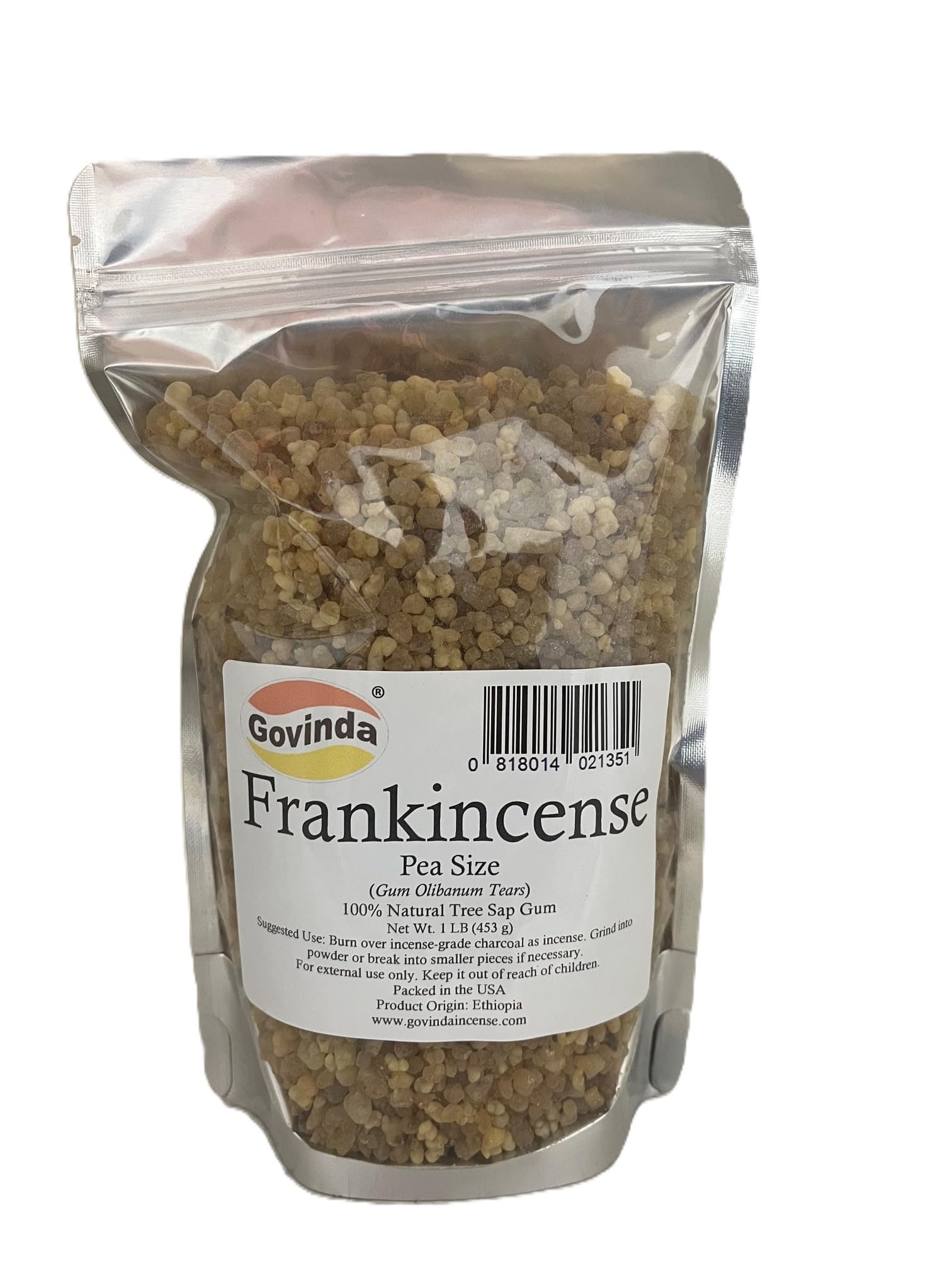 Govinda Frankincense Resin Pea Size 1 lb
