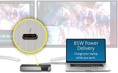 Miniatura 4 de Kensington Estación de acoplamiento SD5200T Thunderbolt 3 - 85W PD - Monitor dual 4k para Mac y PC (K38300NA)