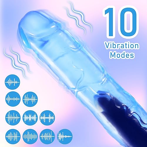 Miniatura 2 de Consolador vibrador realista, consoladores vibradores pequeños de punto G de 7 pulgadas con ventosa para mujeres, hombres, azul