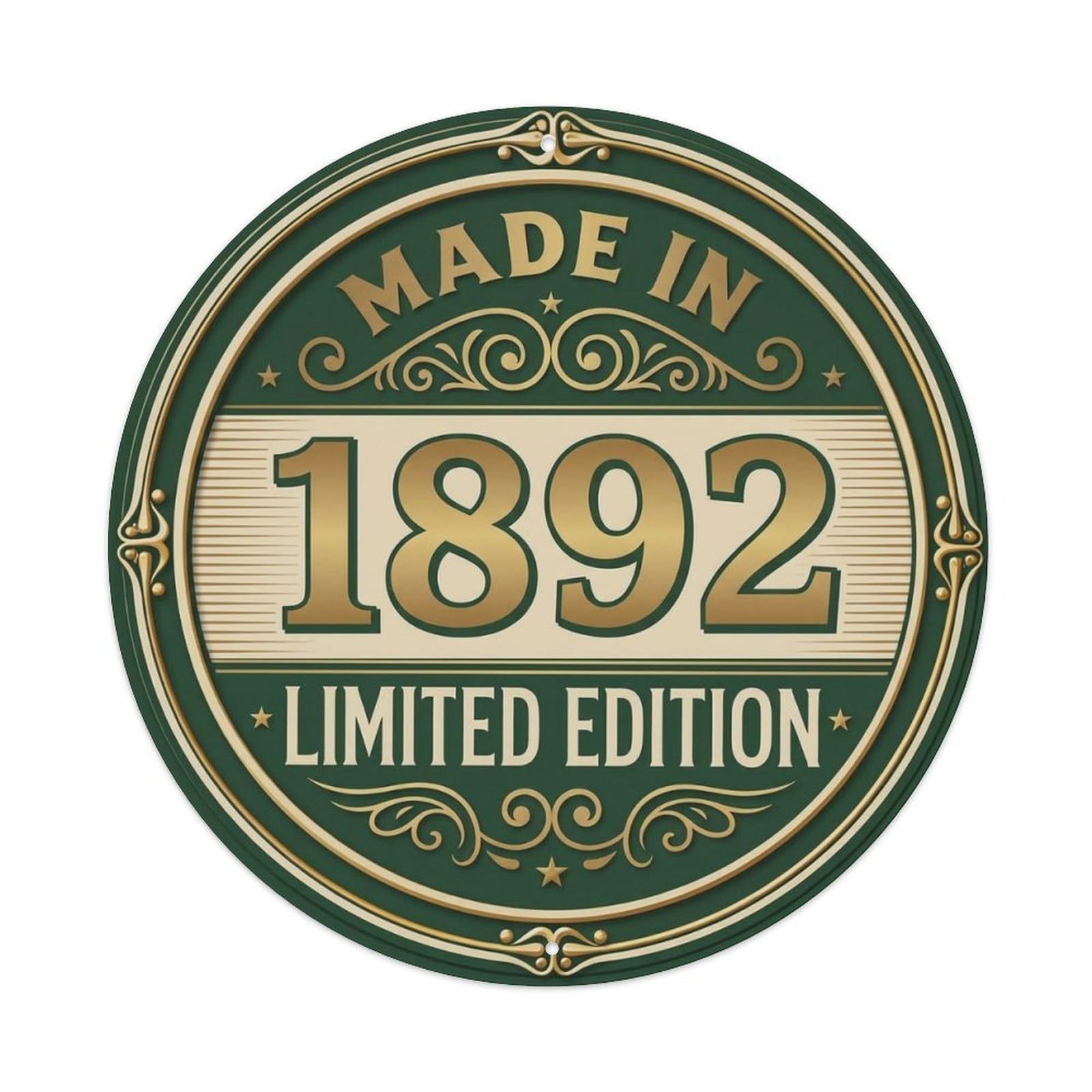 Okahys 8X8inch(20X20cm) Made In 1892 Limited Edition Metal Tin Sign
