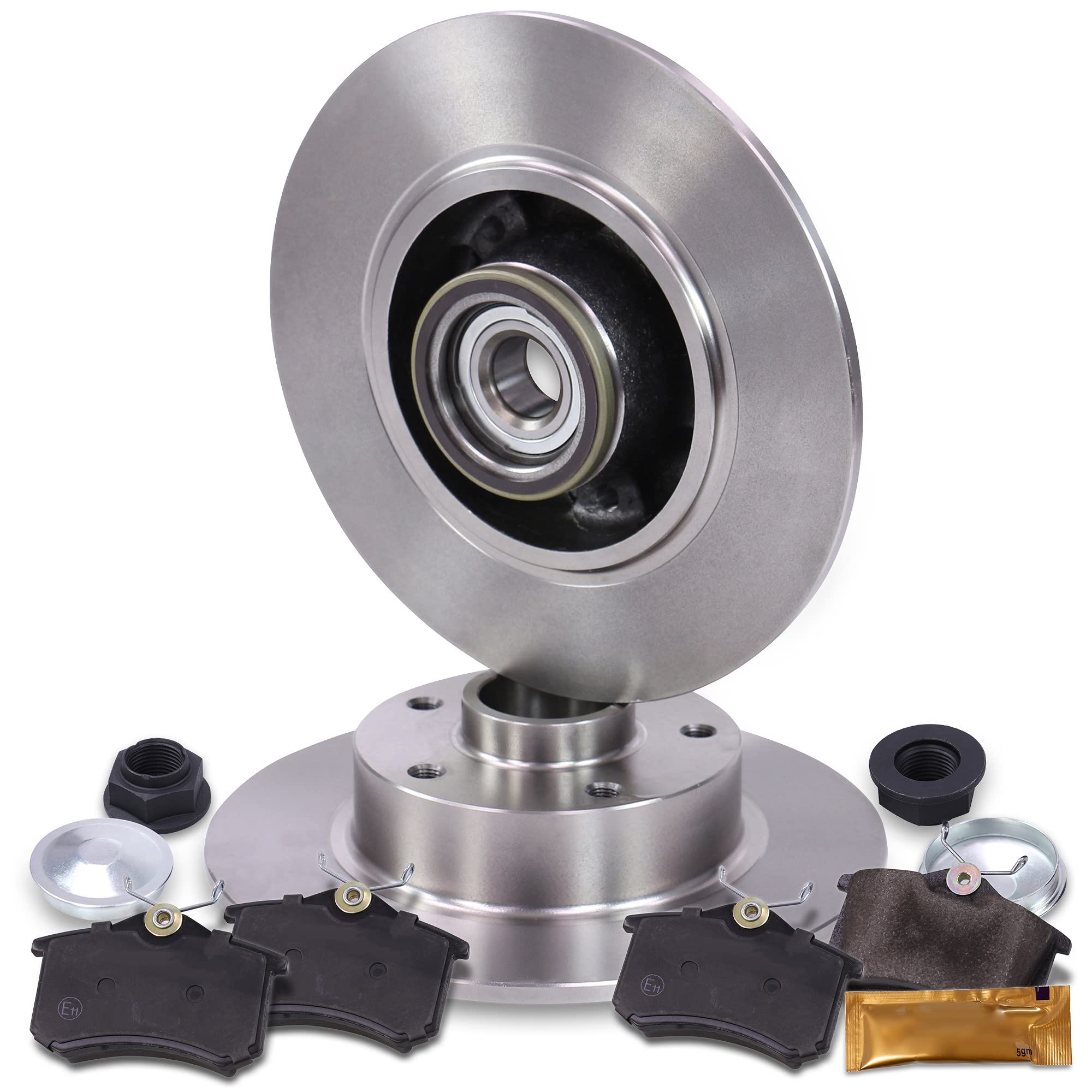ATEC Germany Set freno posteriore incl. dischi Ø 260 mm completi + | Compatibile con: RENAULT CLIO IV, GRAND SCÉNIC III, MEGANE CC, MEGANE III Grandtour, SCÉNIC III