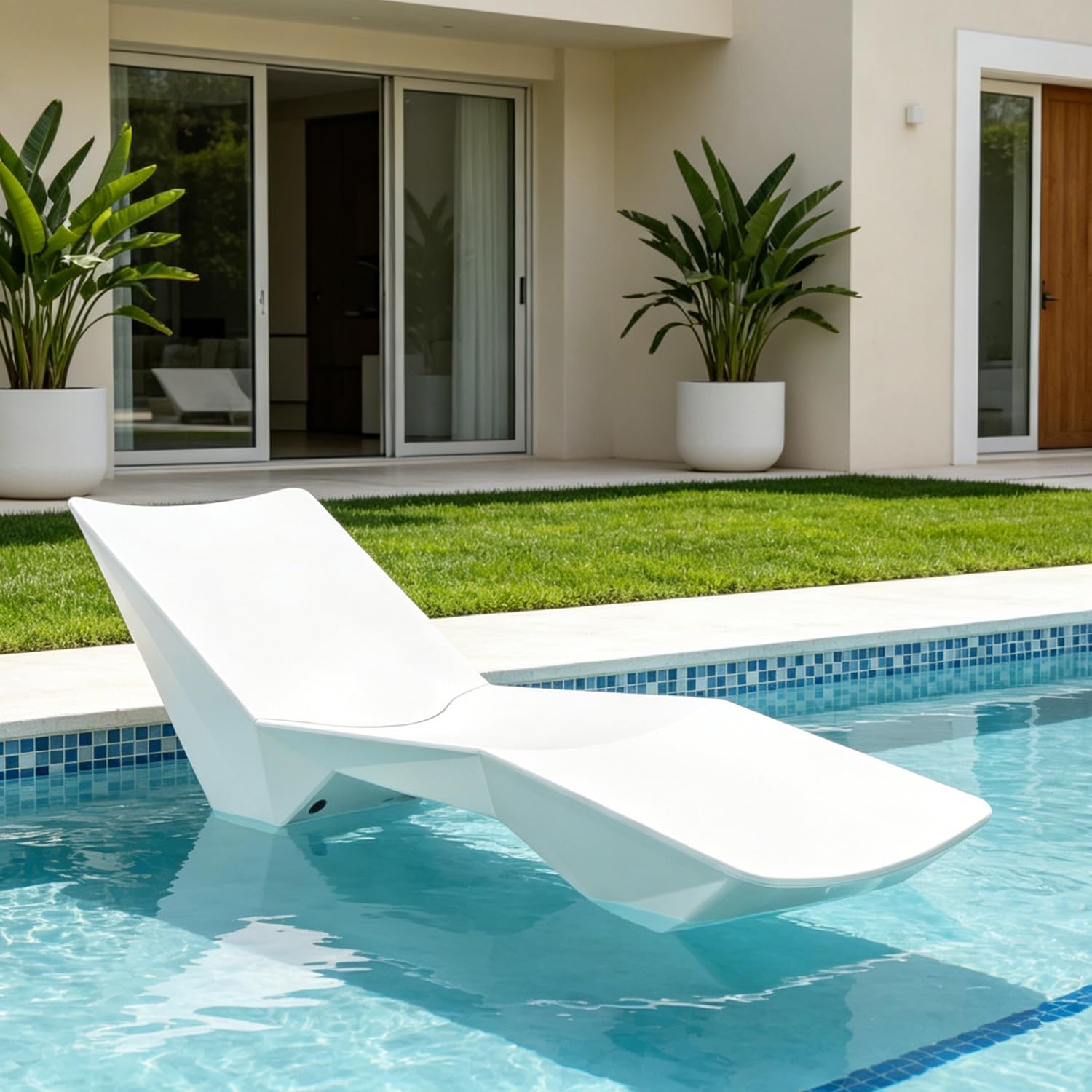 in Pool Lounge Chairs, Pool Lounge Chairs, Use in Pools with Shelves Up to 12 Inches Deep, Weather-Resistant Design,Tanning Chairs for Sun Shelves, Poolside &amp; Beach Lounge for Outdoor Relaxation
