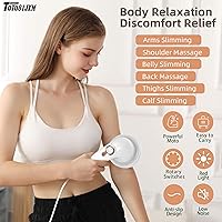 Vista 3 de Masajeador de celulitis portátil, máquina de escultura corporal, masajeador de drenaje linfático, masajeador de estómago con rodillo Lipo para grasa
