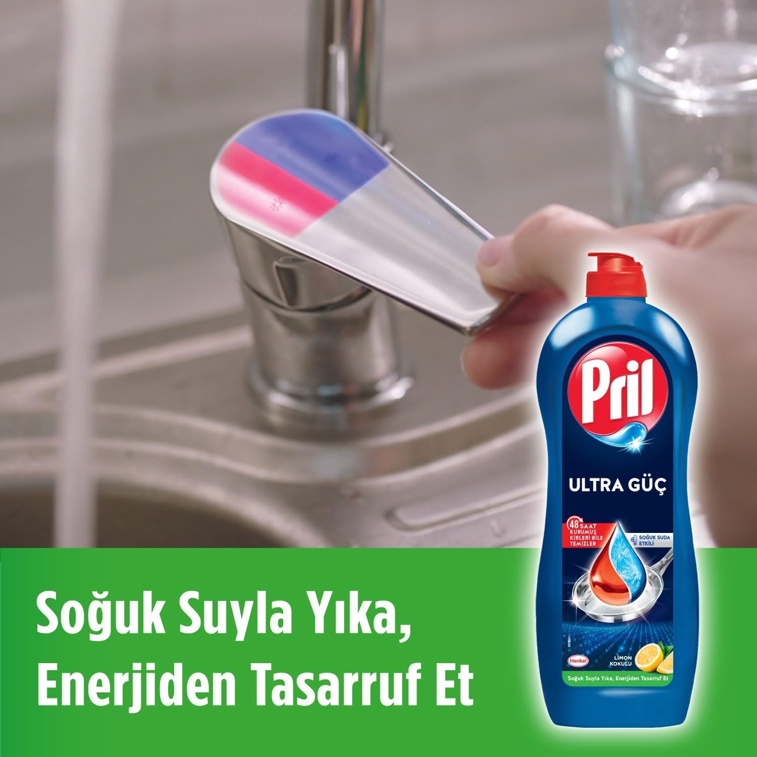 Pril Sirke Etkili Bulaşık Deterjanı 1100ml, Sirkeli 1.1L