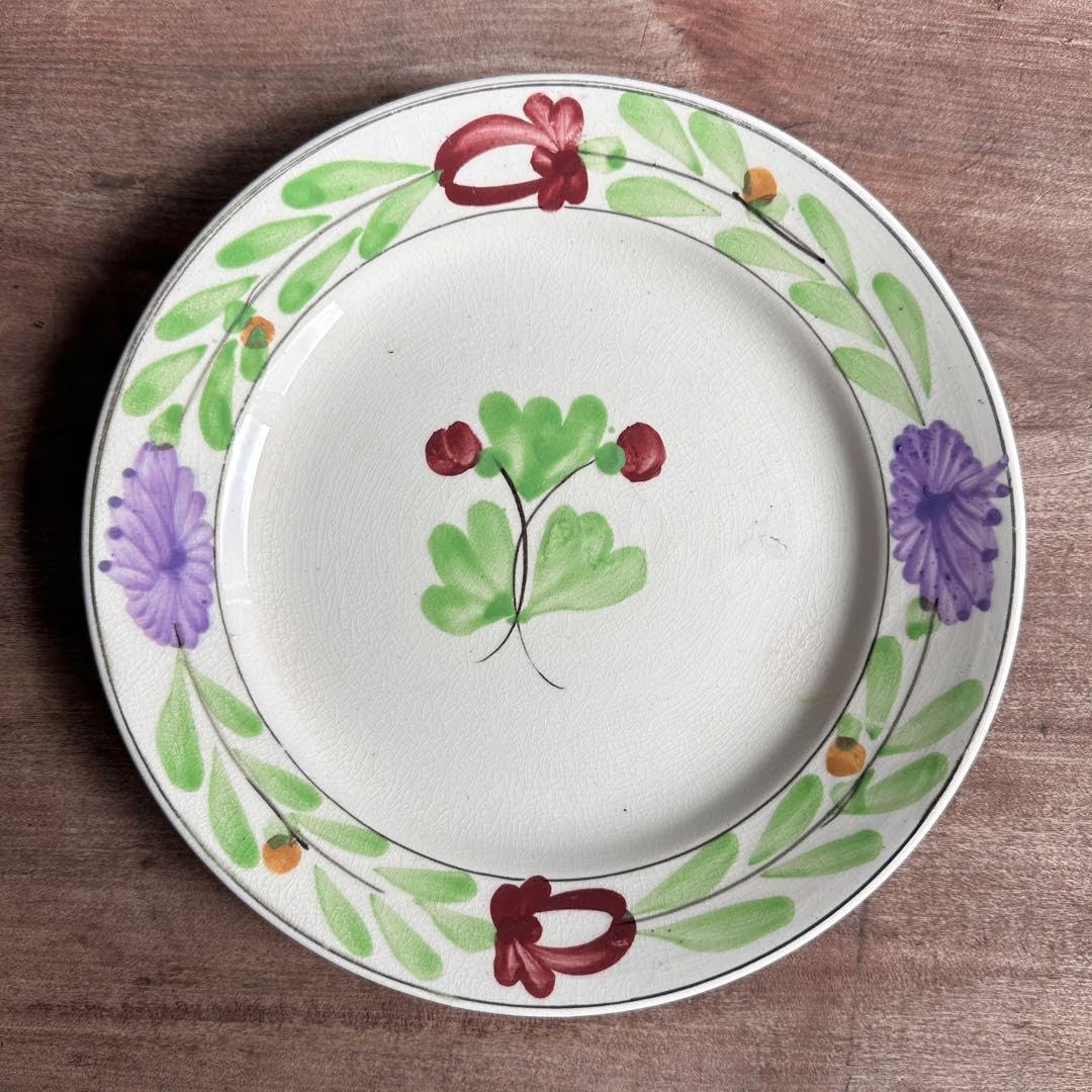 [ レア ] 珉平焼　リム皿　色絵　花文　賀集珉平　淡路焼　江戸期　美品 Amazon.co.jp: 珉平焼 リム皿 色絵 花文 賀集珉平 淡路焼 江戸期