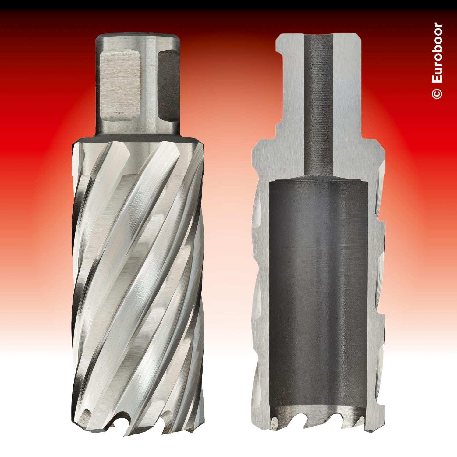 HCS.500 Carotteuse HSS - Profondeur de Perçage: 30 mm - Diamètre Extérieur: 50 mm - Queue: Weldon - Taille: 19.05 mm - Trou Pilote 6.35 mm