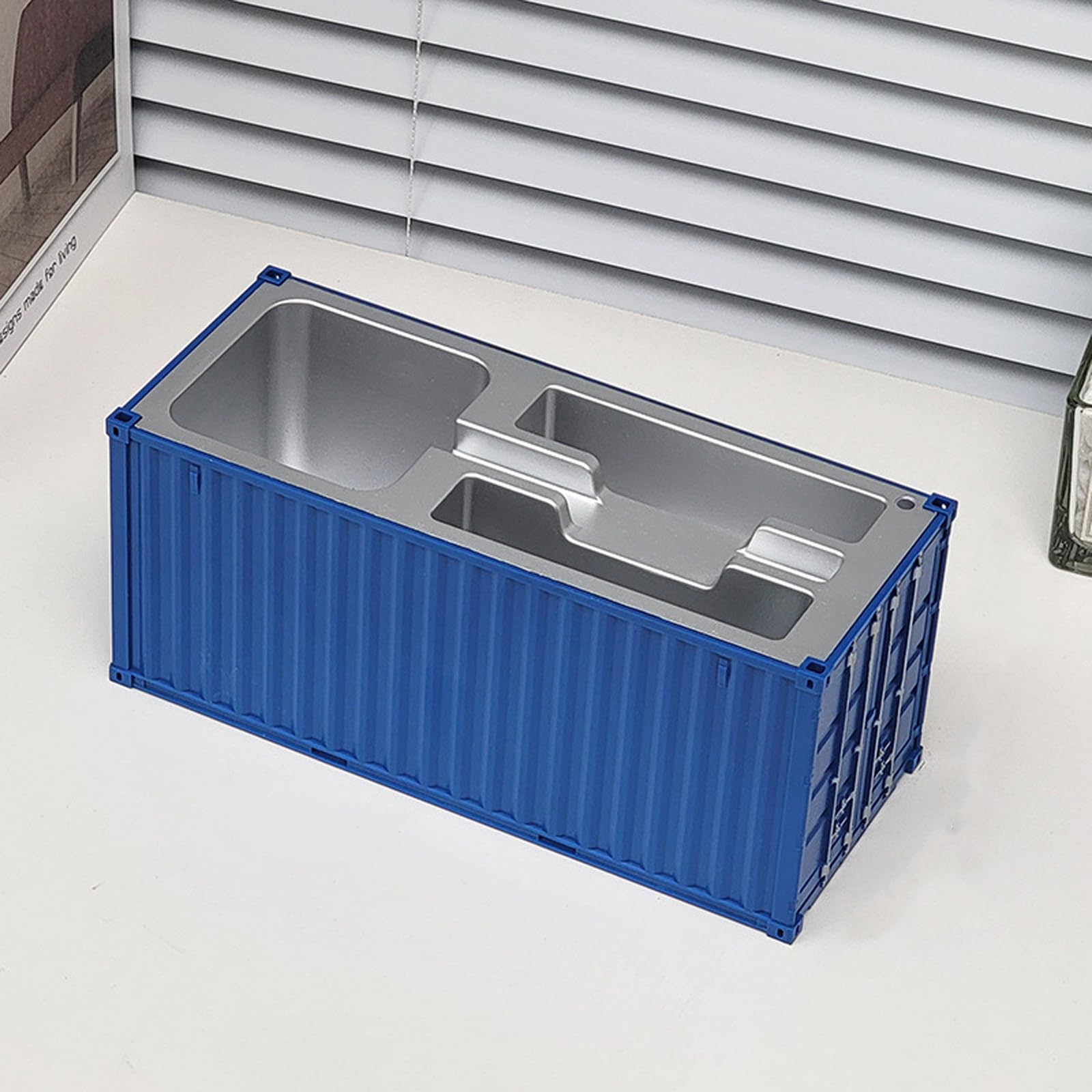 Organizer da scrivania multifunzione con porta biglietti da visita, supporto per telefono, contenitore per spedizioni, scatola immagazzinaggio, organizer per penne per portapenne da ufficio