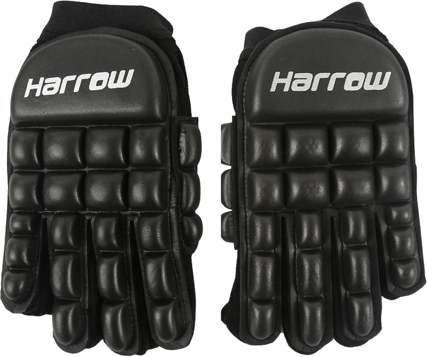 Harrow Double Down Hockey Gloves, Left & Right Hand, Lightweight Padded Hockey Gloves, High Density Foam Protection, Flexible Palm Grip, Protective Gloves for Men and Women Indoor and Outdoor Play