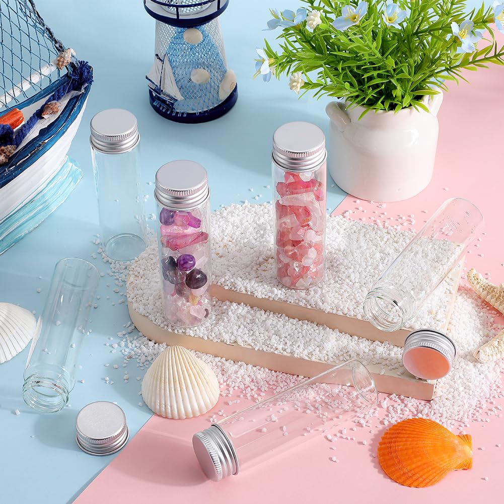 Amazon.co.jp: SUNNYCLUE 1箱16個 50ml 銀色 小瓶 ガラス ミニ