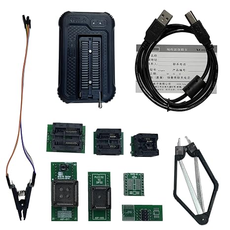 V12.63 Original XGecu T48 [TL866-3G] Programmer Support 34000+ ICS for EPROM/MCU/SPI/Nor/NAND Flash/EMMC/IC Tester/ TL866CS TL866II Plus Improvement +9 Parts