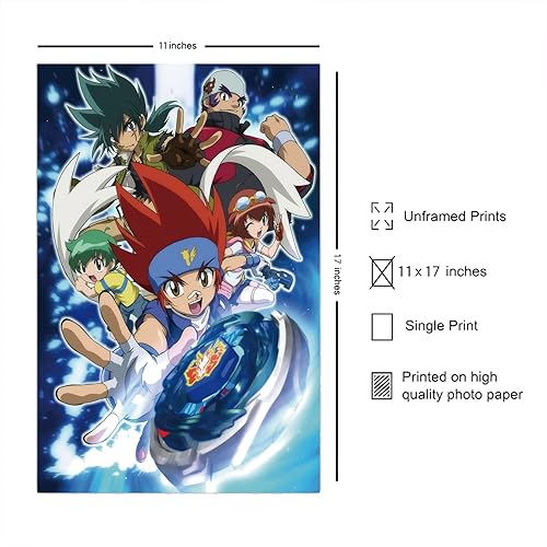 Miniatura 2 de Christ-EZ Anime Cartoons Beyblade Metal Fusion Cool Wall Decor Art Print Poster para la estética de la habitación - Póster mate sin marco regalo