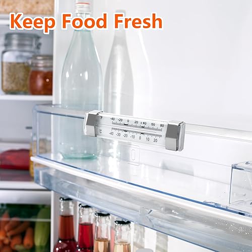 Miniatura 6 de Termómetro de cocina para congelador, 9 unidades, termómetro para nevera, congelador, refrigerador para cocina, restaurante, decoración del hogar