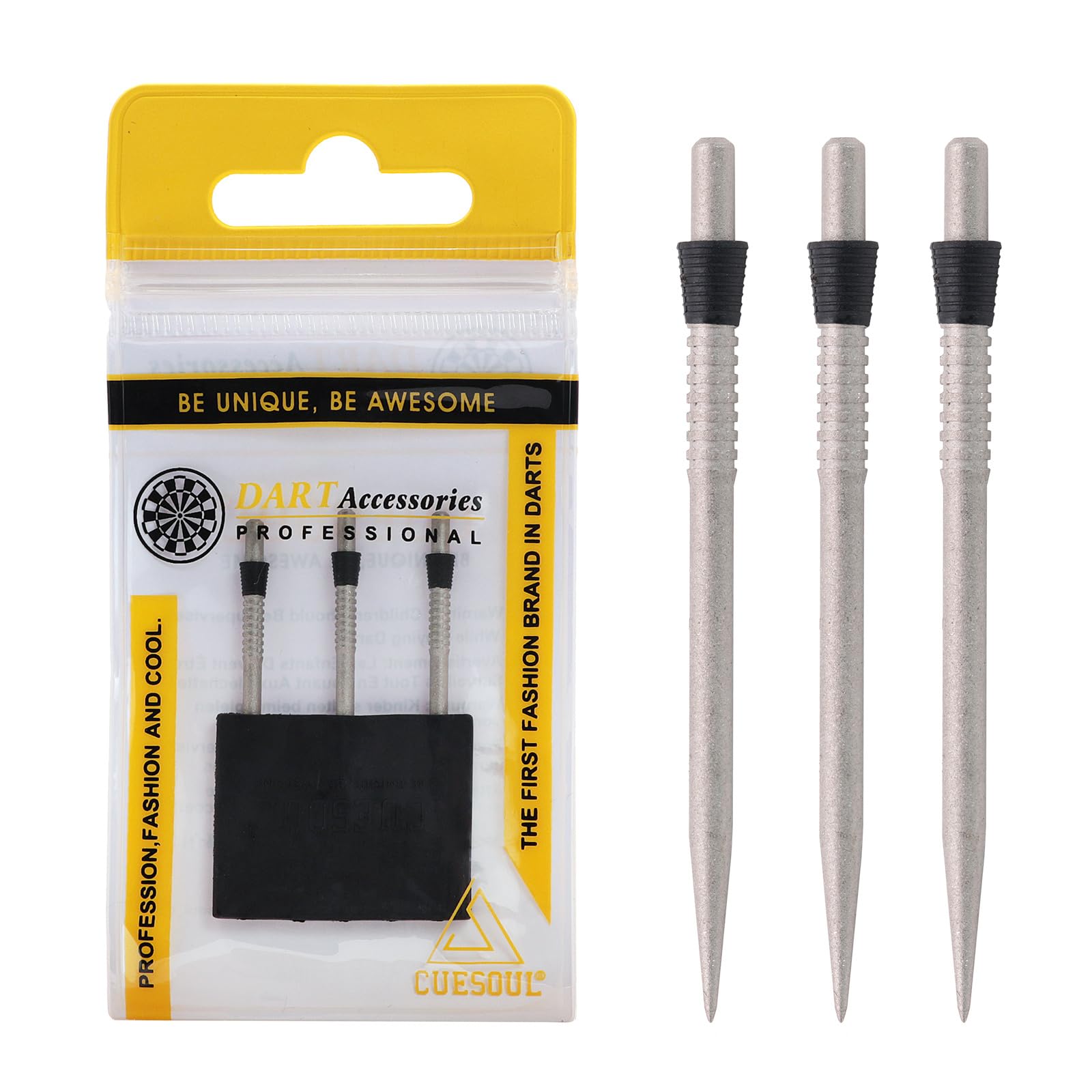 CUESOUL TOUCH POINT II Replacement Dart Steel Point,Steel Tips,Pack of 3pcs
