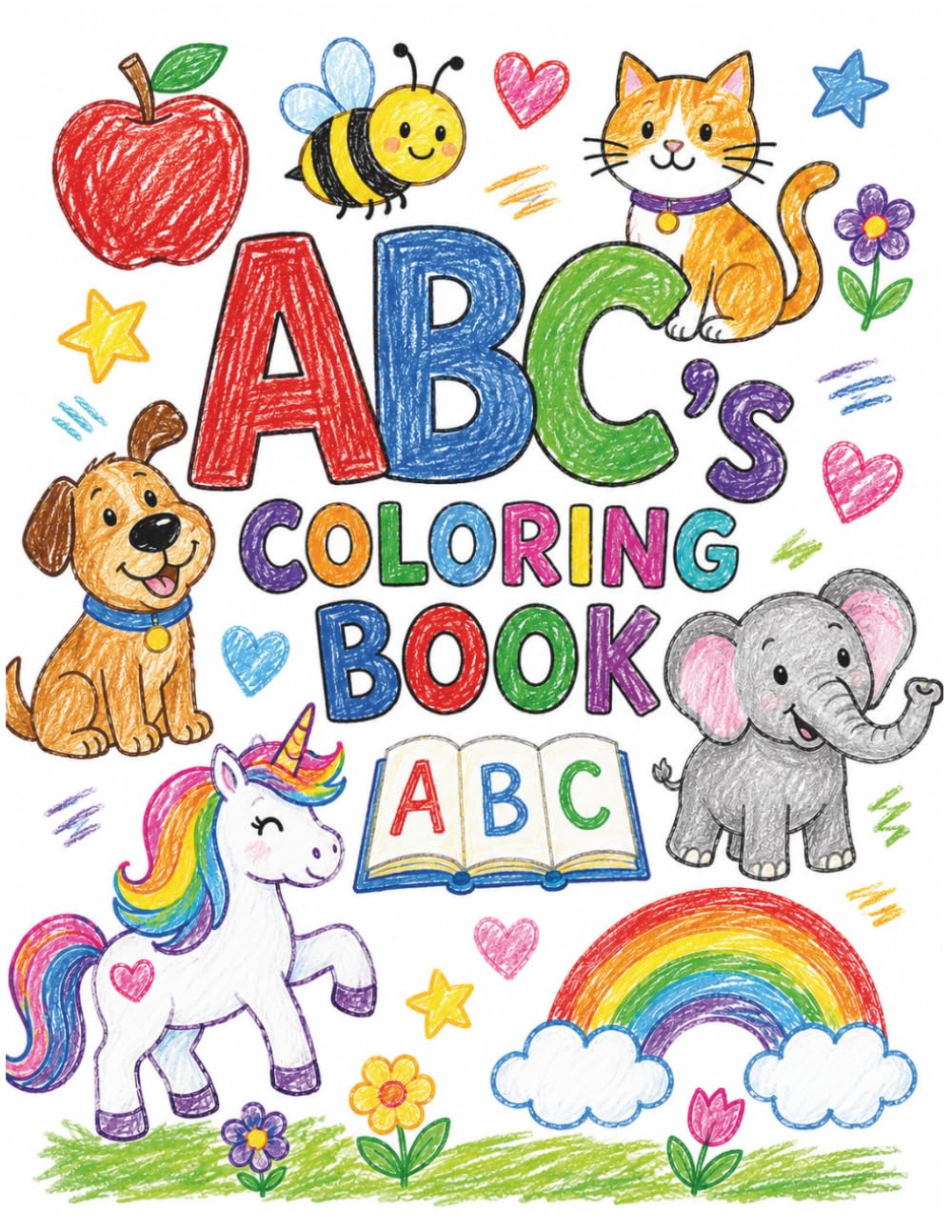 ABC's Coloring Book: A Fun Alphabet Adventure for Preschool and Kindergarten Kids Ages 3-6