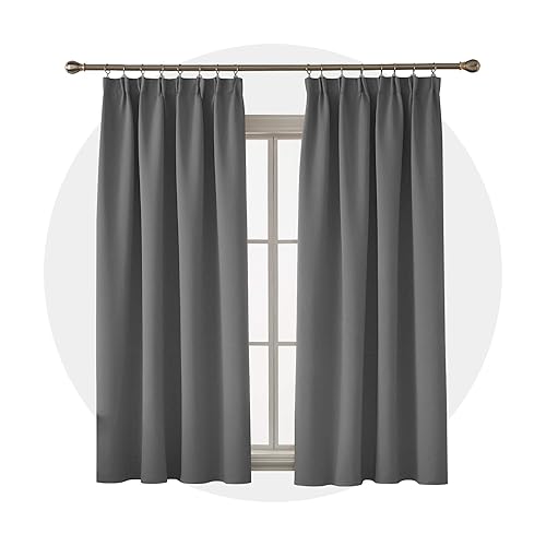 Grey Blackout Curtains Amazon Co Uk