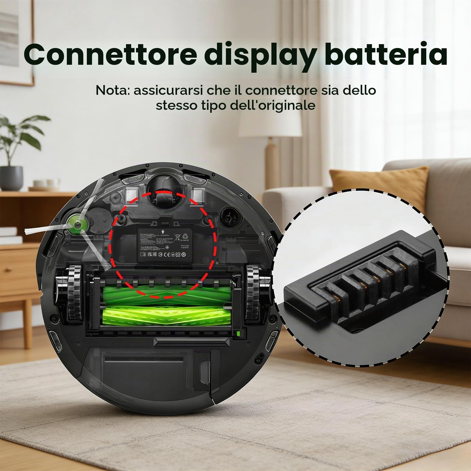 Vacuum Cleaner Batteria per iRobot Roomba j7 i4 j8+, pour Combo j5 i5 j7+,j7 j7+ j7550 i4 i4+ i4 Plus i4150 i6 i6+ i8 i8+ i8550,pour Roomba e5 e6 e5150 e5152 e6198, Replacement for ABL-D2A ABL-D2