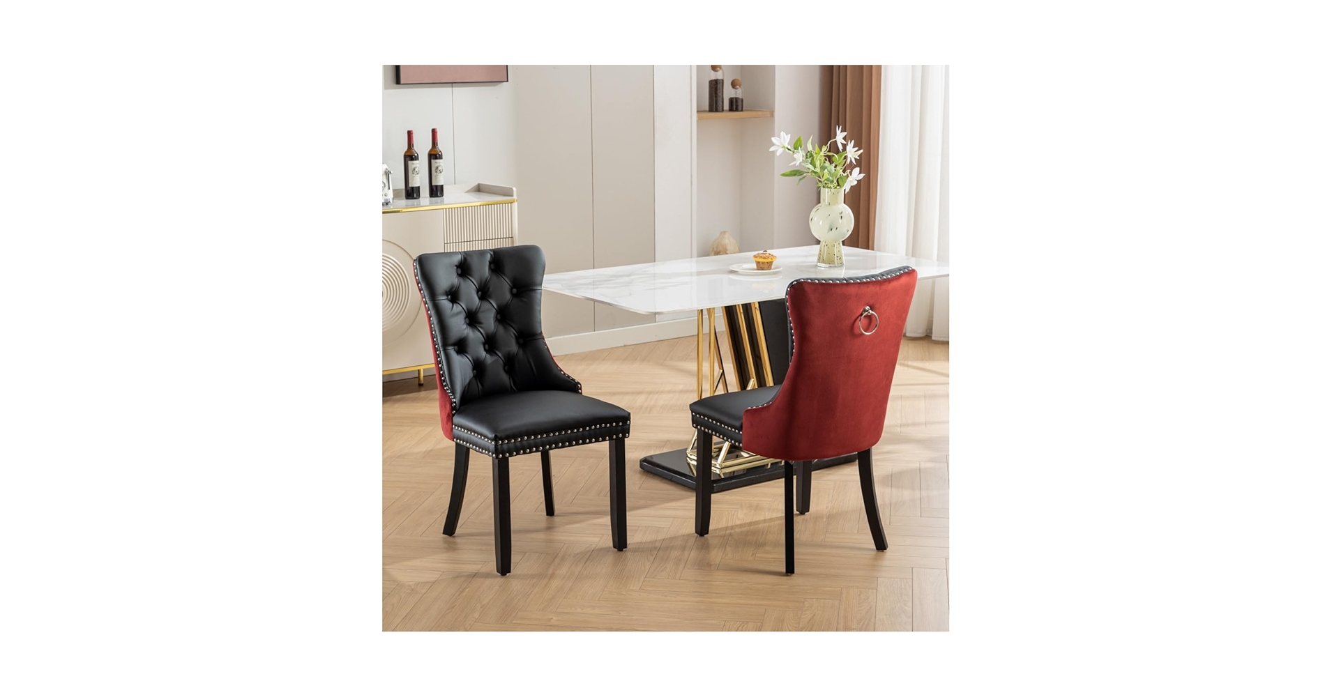 Amazon.com - TURRIDU High-End Tufted Solid Wood Chair