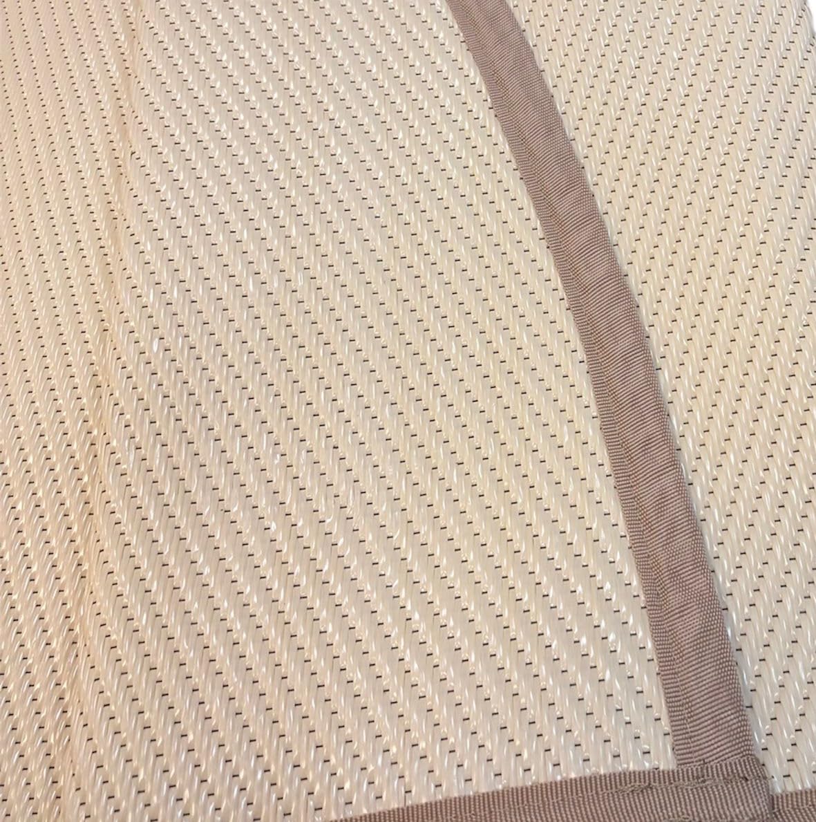 Bell Tent Boutique Bell Tent Floor Mat – Recycled Polypropylene Half Moon or Full Coverage – Lightweight, Waterproof – Fits 3m-6m ZIG Tents (Sandstone, Touareg Half Moon)