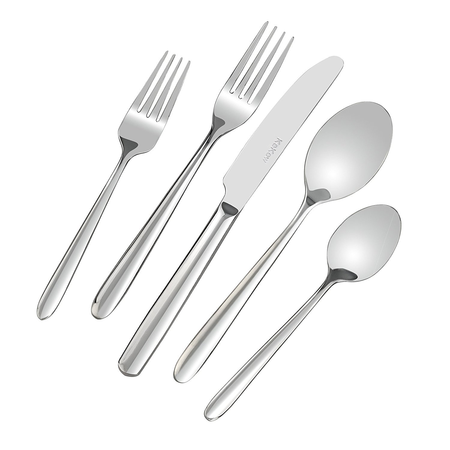 Kekow - Cubiertos de acero inoxidable