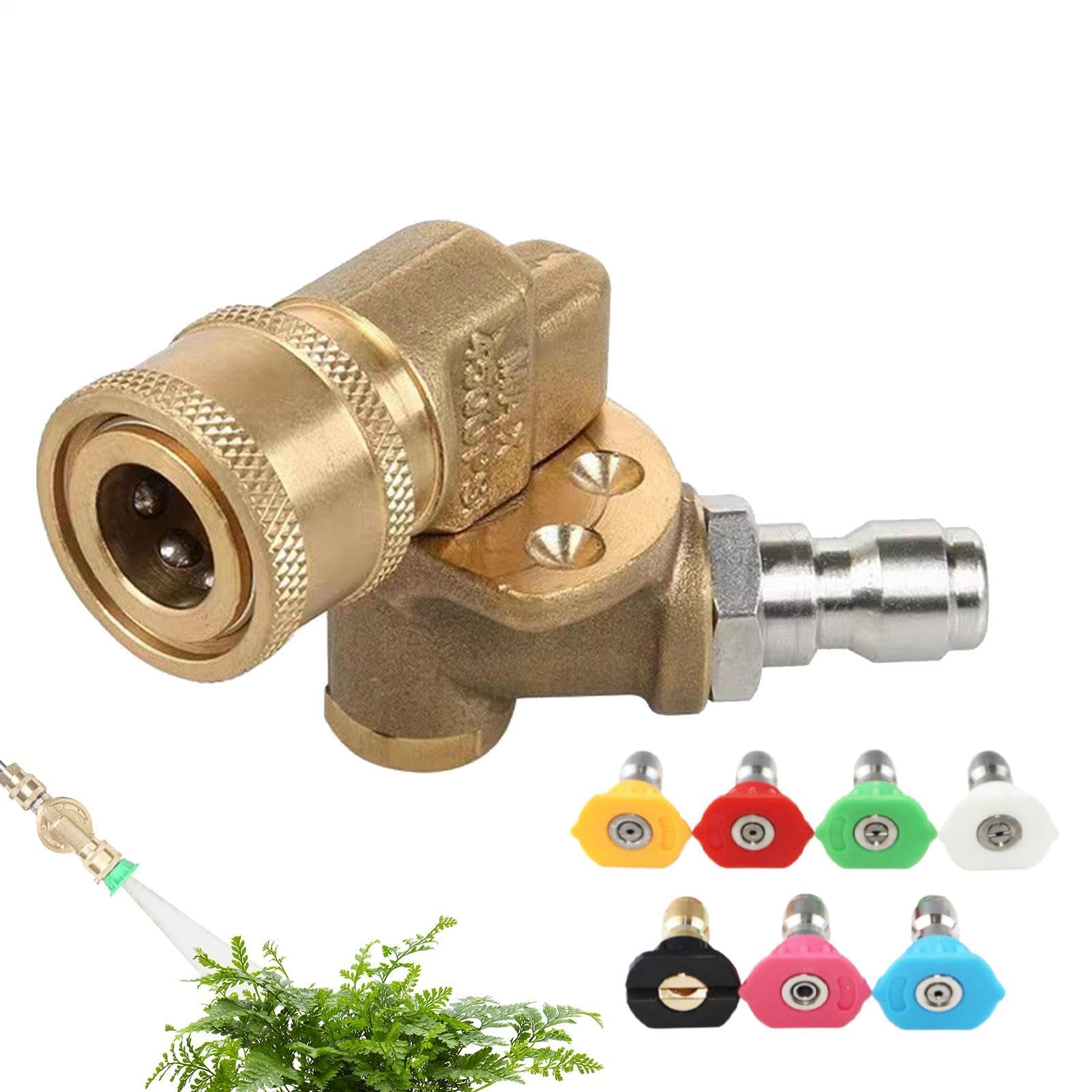 Adaptateur nettoyeur haute pression quick connect 7 jets pour jardin et voiture