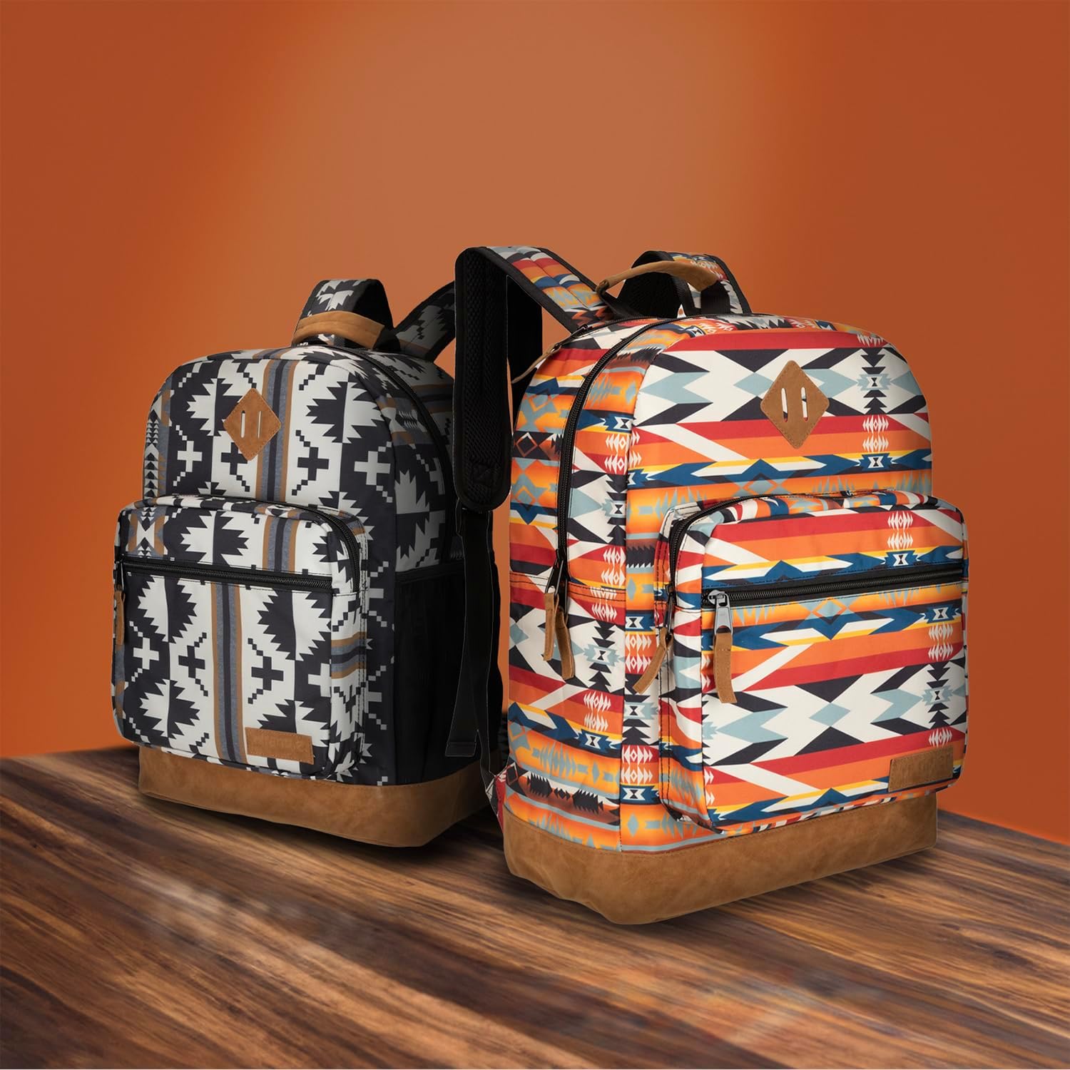 Wrangler Yellowstone Sturdy Backpack for Travel Classic Logo Water Resistant Casual Daypack for Travel with Padded Laptop Notebook Sleeve (Wild West) - Image 2