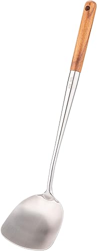 Vista 12 de FJNATINH Espumador de Malla Ranurada de Acero Inoxidable 304 Sólido, Cuchara Colador para Cocinar y Freír, Utensilios de Cocina, Colador de Alambre