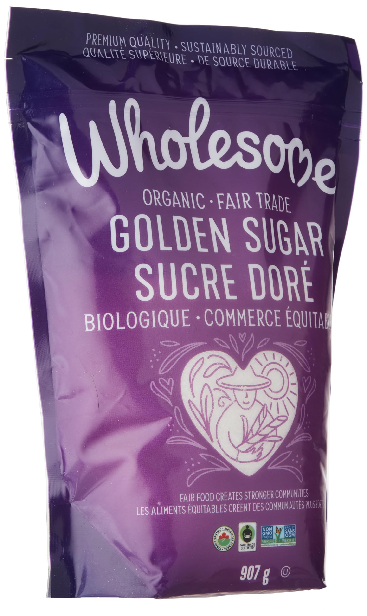 Wholesome Sweeteners, Organic Sugar, Cane, 2 lb