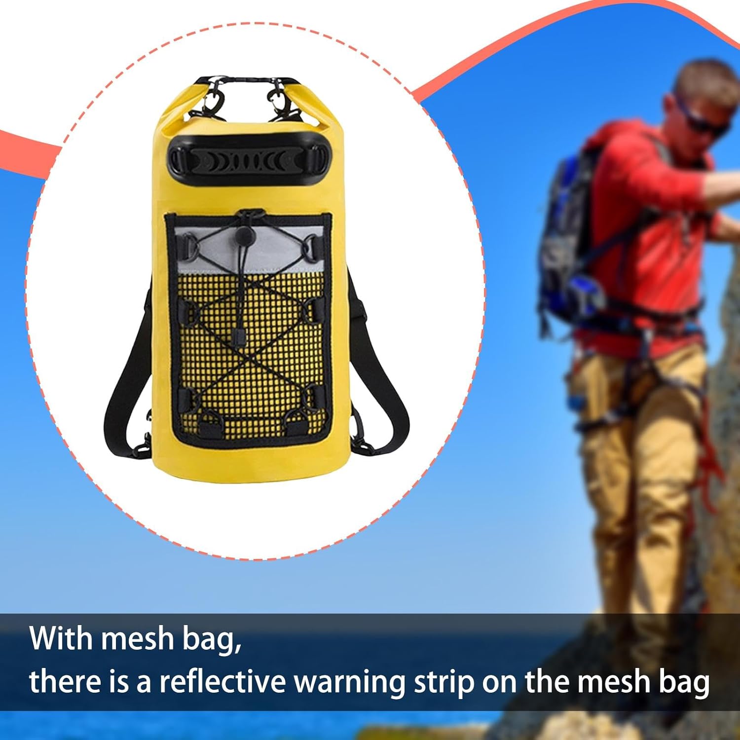 Large Capacity Dry Bag Backpack for Men/Women with IPX6 Waterproof Feature
