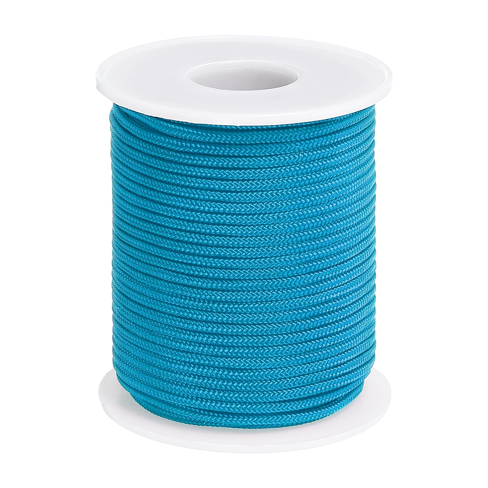 PATIKIL Nylon Cord 0.08 Inch (2mm) x 31 Yards, Bracelet String Braided Nylon Thread Chinese Knotting Cord for Jewelry Making Beading Necklaces Blind Wind Chimes, Lake Blue