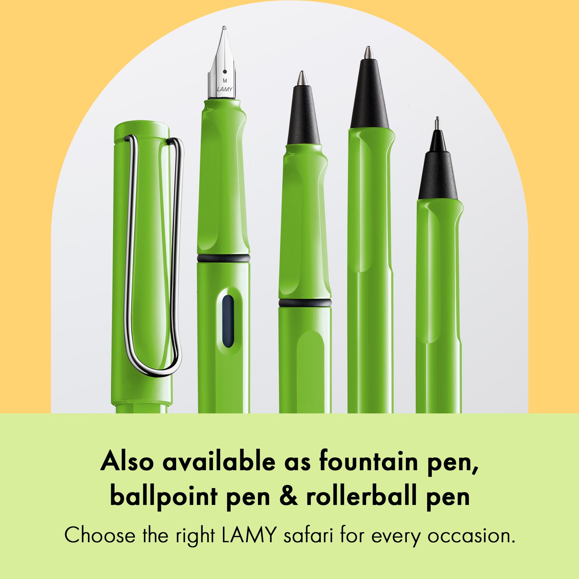 Lamy Safari Green Matita Meccanica 0,5 mm M 41 con Impugnatura Ergonomica Corpo ASA