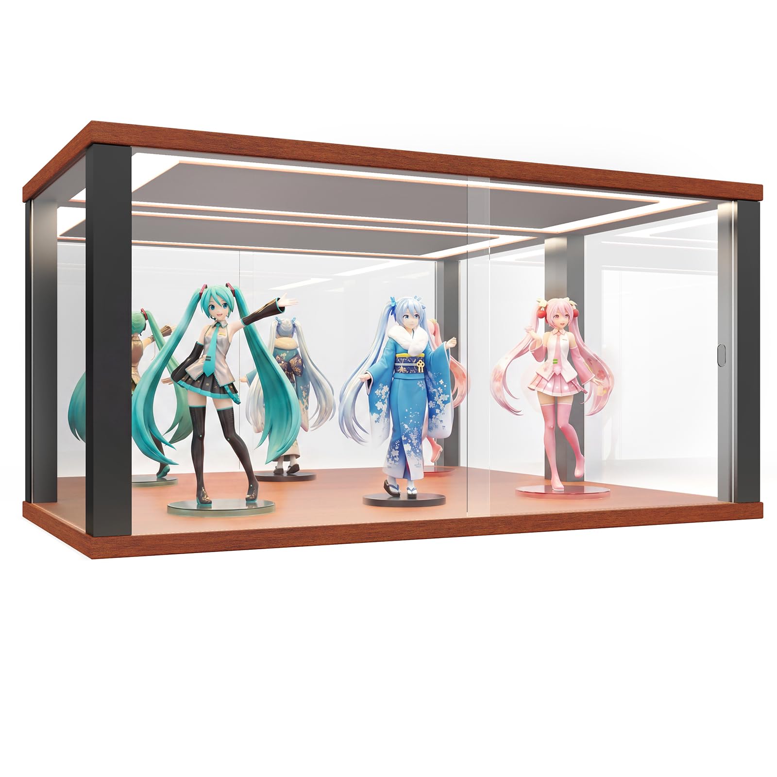 Amazon.co.jp: LORAK フィギュアケース コレクションケース 鏡付き LED