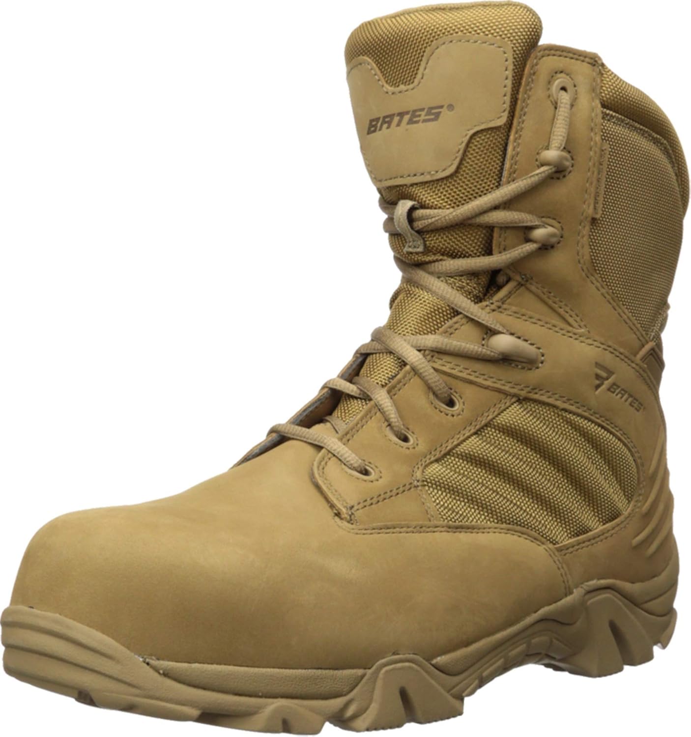 Bota militar e tática Bates Gx-8 Gore-tex Composto Biqueira Zíper Lateral masculino