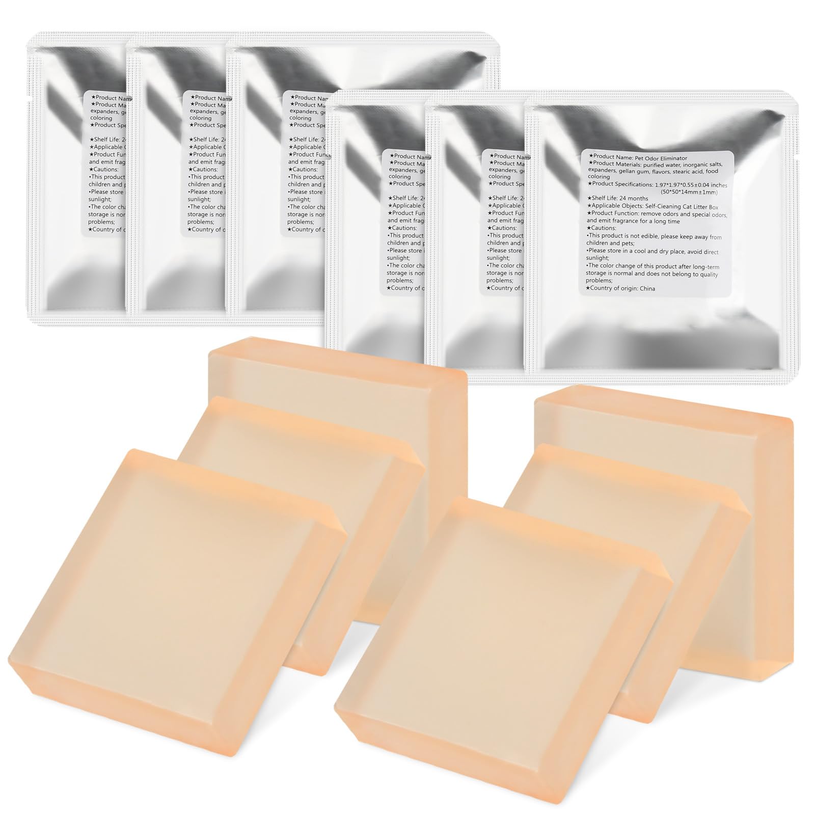 LOT DE 6 Désodorisant litière Chat pour PETKIT Pura Max 2 / Pura Max Litiere Chat Autonettoyante, Désodorisant pour Toilettes Pour Chat