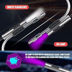 Tellegloww AC Leak Detector Kit WJL-6000UV Refrigerant Leak Detector Auto Air Conditioner Tool Test Detection Halogen Gas Leakage Tester UV Protective Glasses Sniffer R22 R410A R134A 1234YF (Stylish)