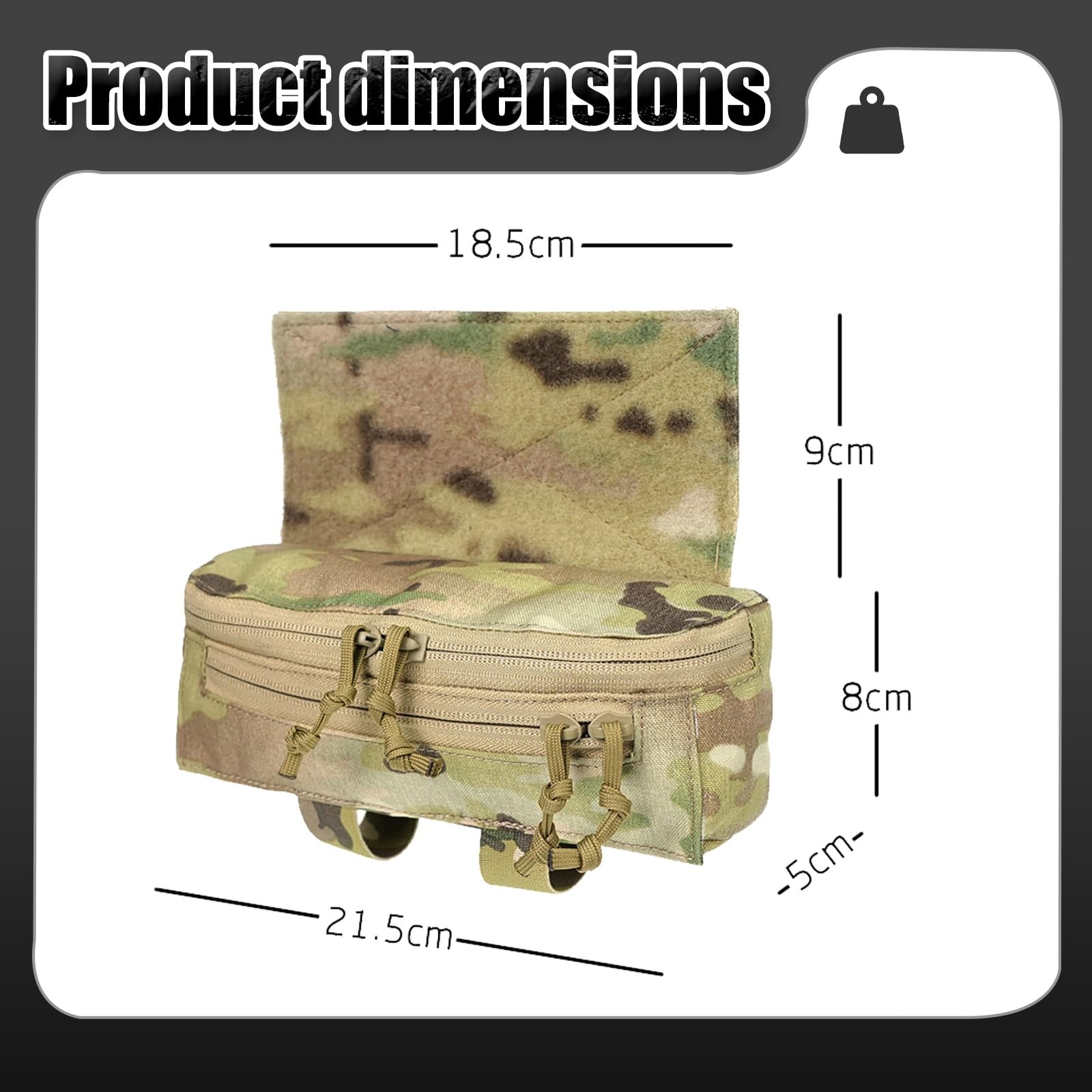 Taktisches Erste-Hilfe-Set, Drop-Pouch-Tragetasche für Den Unterbauch, Molle-Tasche IFAK Med Pouch, für Outdoor-Aktivitäten Wie Wandern und Camping