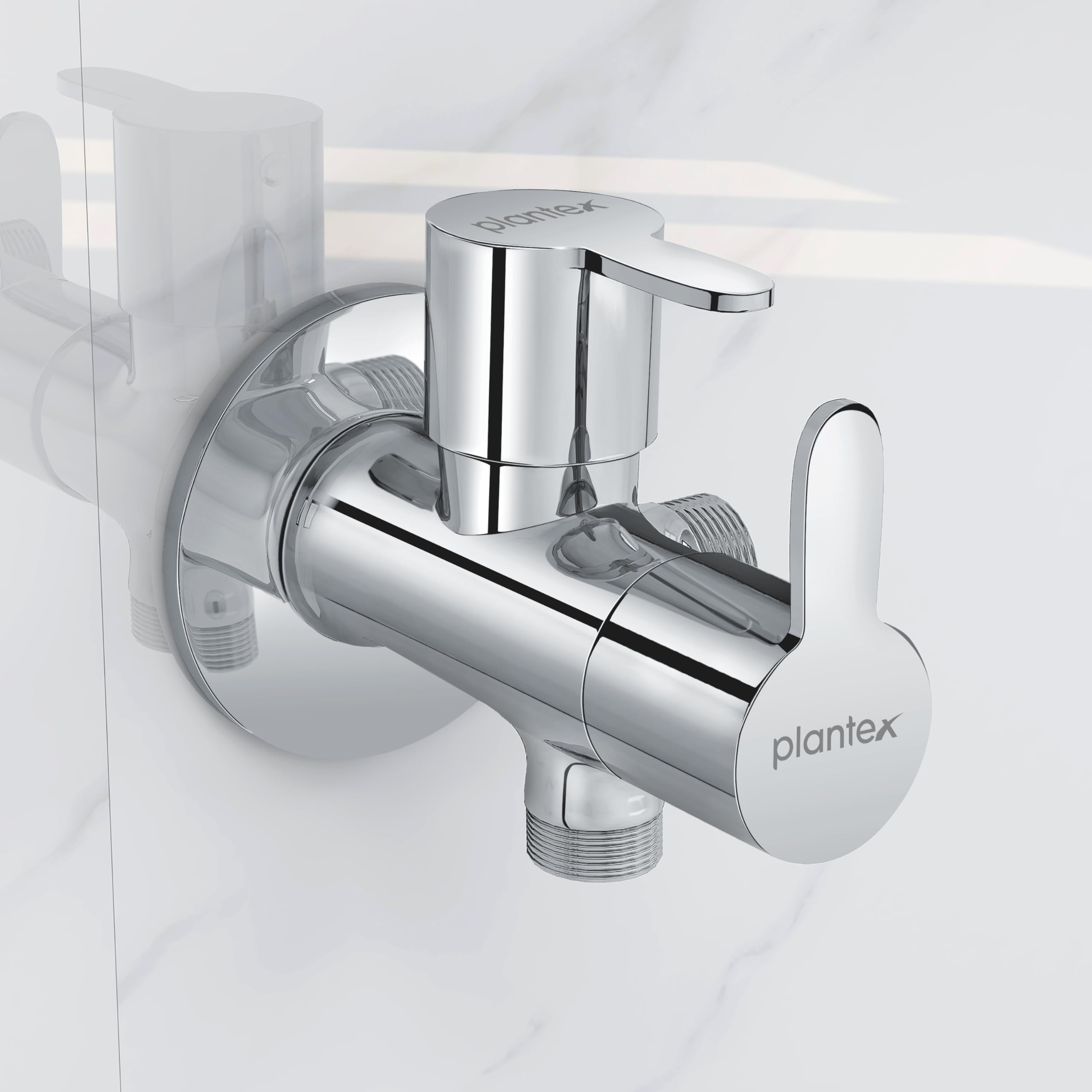 Plantex FLO-808 Pure Brass 2-Way Angle Valve Tap for Bathroom/Quarter Turn Tap/Angular Valve for Wash Basin Connection with Brass Wall Flange & Teflon Tape (Mirror-Chrome Finish) (B092ZSPWMQ) Amazon Price History, Amazon Price Tracker
