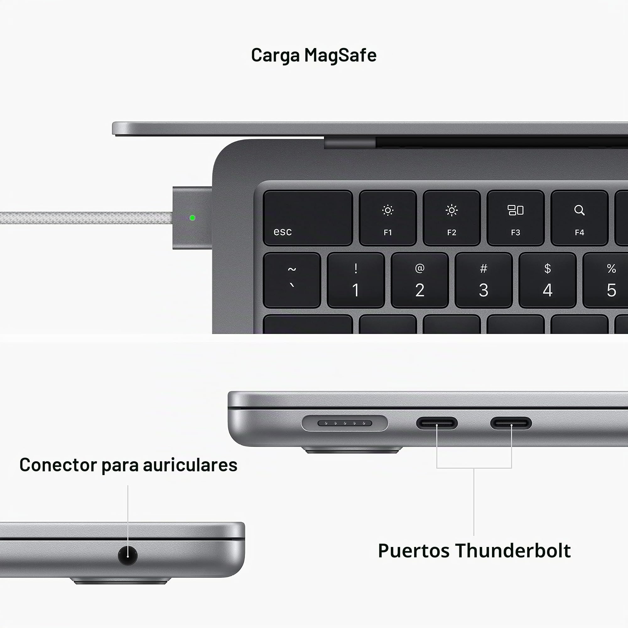 Amazon.com: Apple MacBook Air 2022 con chip Apple M2 con CPU de 8