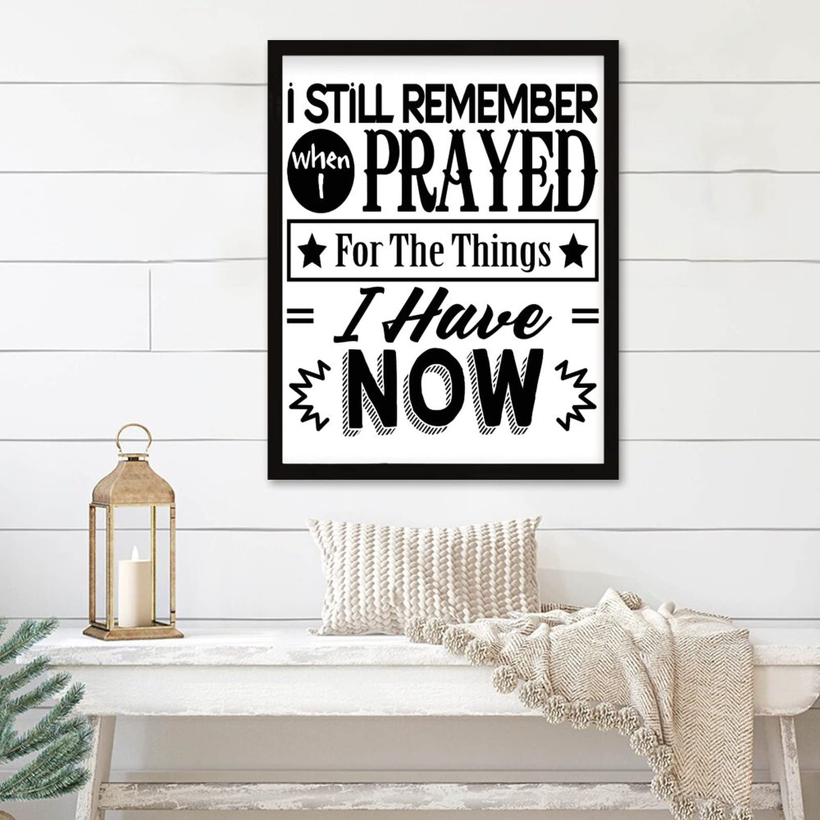 Plaque murale Office minimaliste 40x50 cm noire et blanche pour bureau