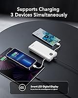 Vista 7 de VRURC Power Bank 20000mAh, Fast Charging Portable Charger USB C,4 Output 2 Input Travel Essentials Charging Bank Equipped with LED Display,Built-in