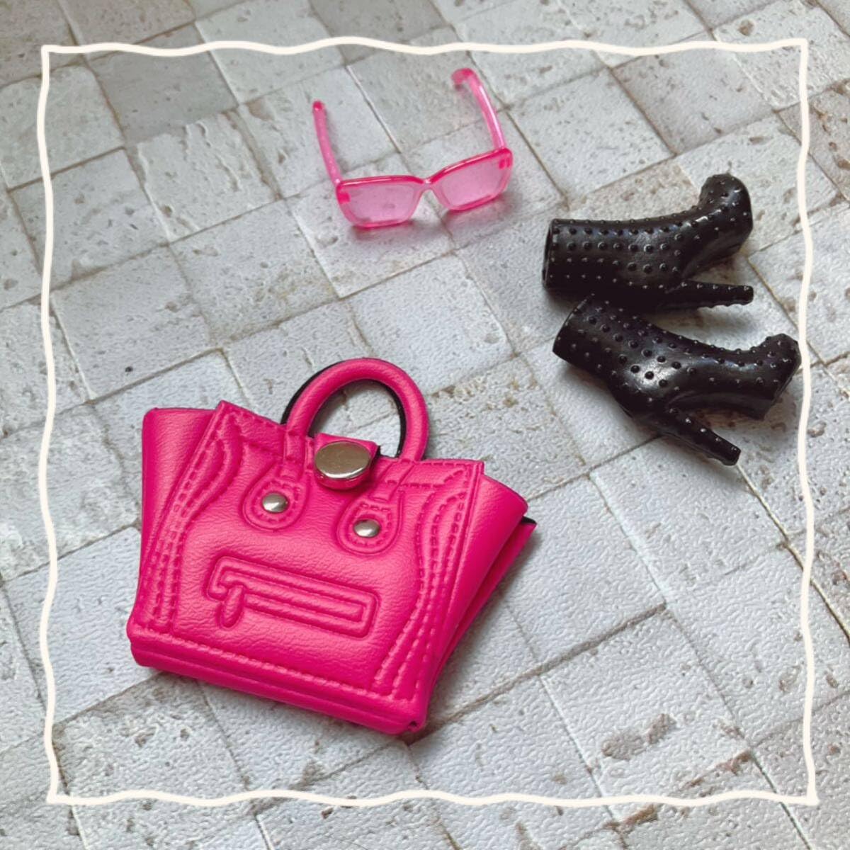 Amazon.co.jp: Pinkのみ ミニチュアバッグ ドールバッグ 保管品 開閉