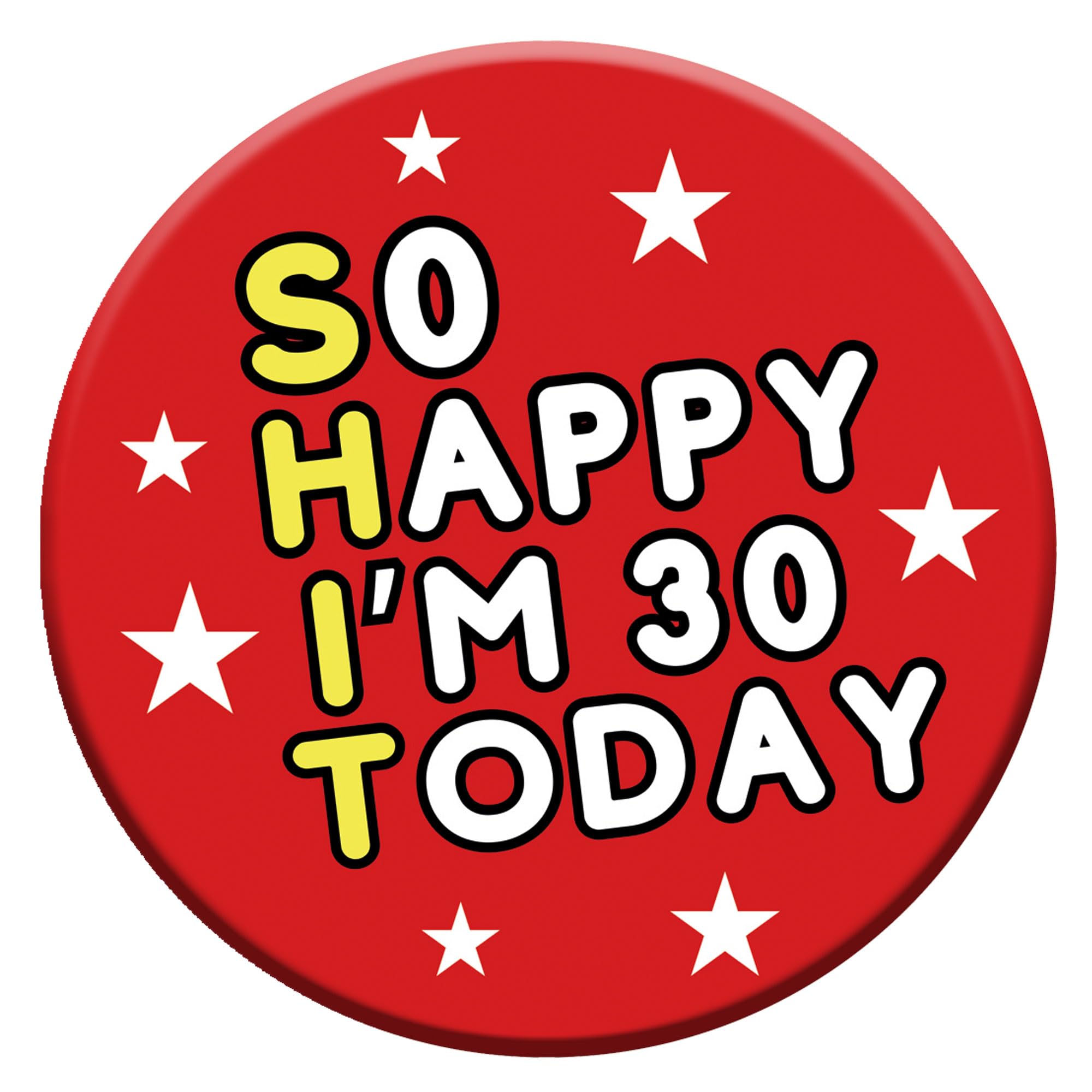 Birthday Badge 76mm With Metal Back - 5