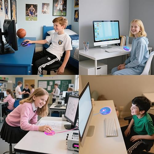 Miniatura 6 de SOONGO - Mouse ergonómico para computadora con cable de 4.9ft, mouse USB para computadora portátil y PC, mouse de escritorio compatible con Windows