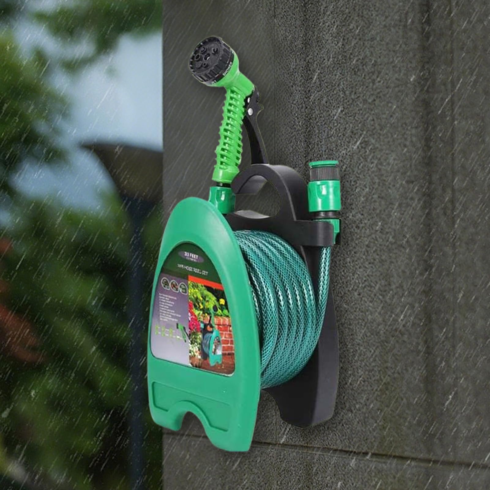 Soporte De Pared Para Manguera De Jardín Estante de almacenamiento para