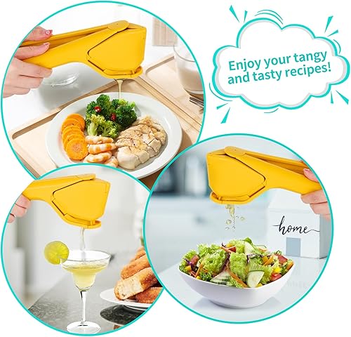 Miniatura 7 de Fluicer de limón, exprimidor de cítricos, exprimidor de limón manual, exprimidor de limón fácil de apretar, exprimidor de cítricos que se pliega