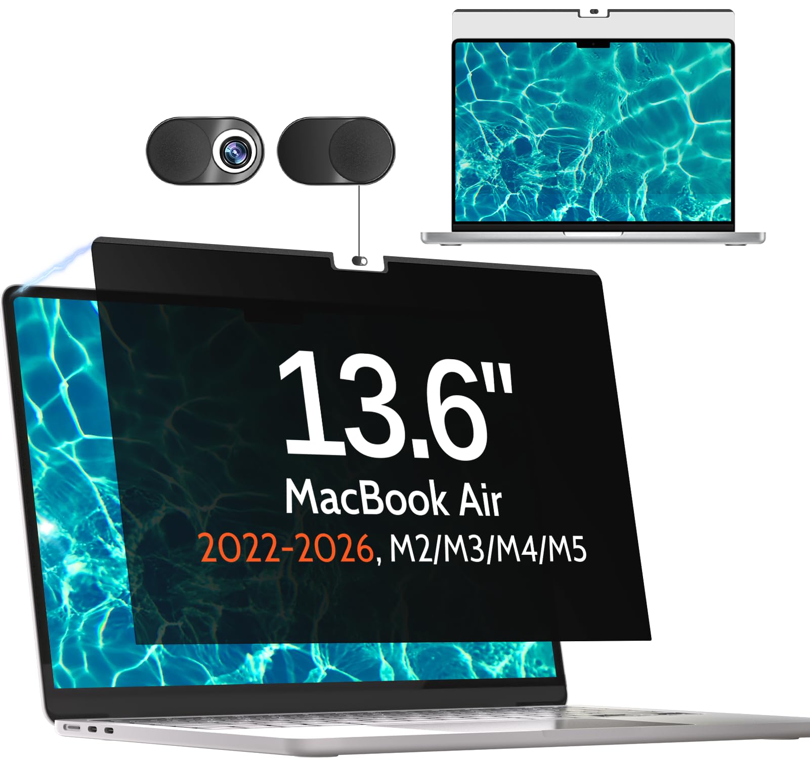 Mamol Magnetischer Sichtschutz für Microsoft Surface/Macbook Air/Macbook Pro/Laptop,Anti Blaulicht Blendschutz Blickschutzfolie Displayschutz