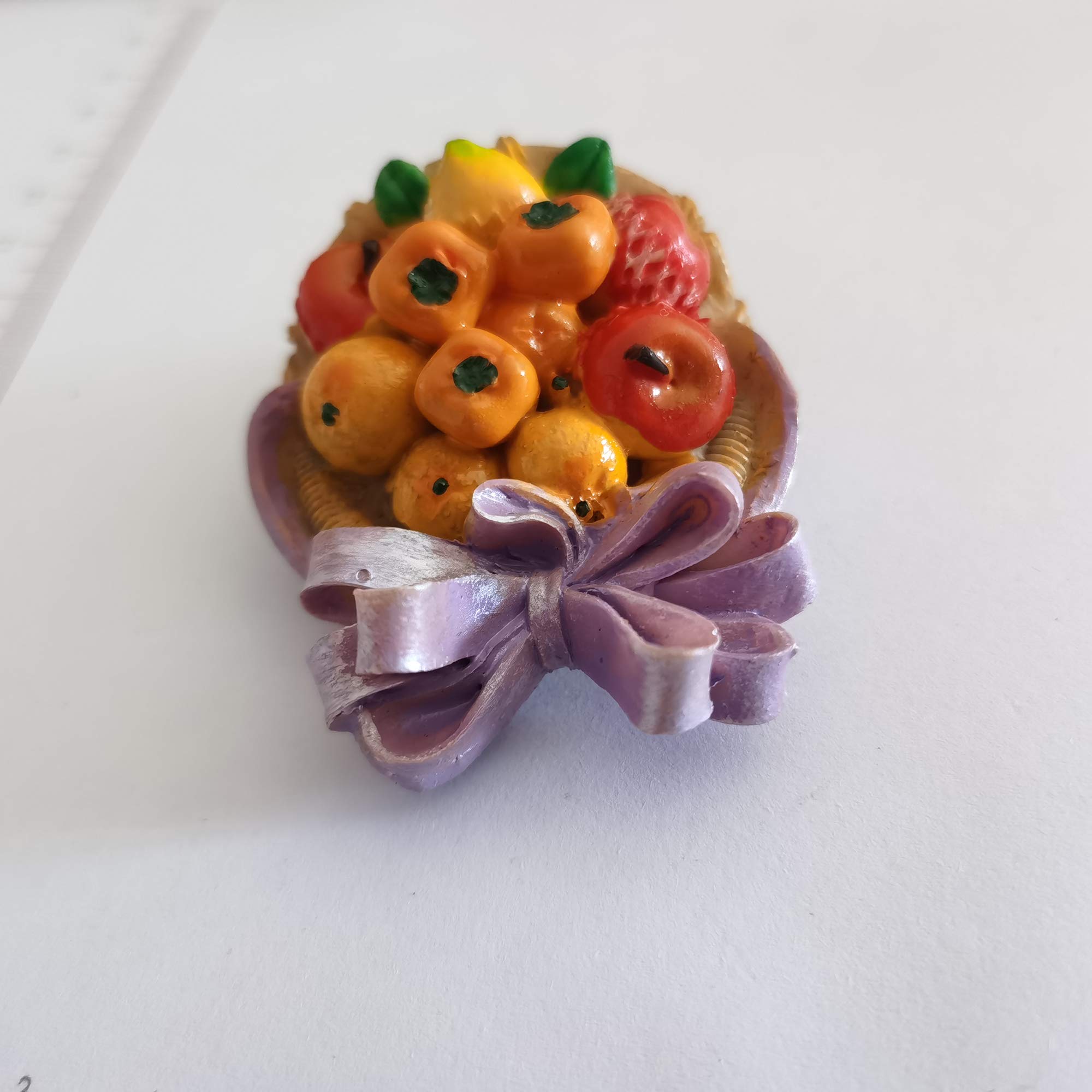 Calamite Frigorifero Magnete 3D con Cesto di Frutta, Souvenir Turistici