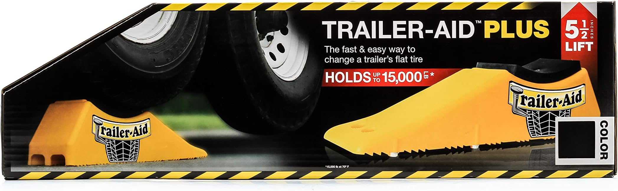 Trailer Aid Camco Plus' Tandem Tire Changing Ramp with 5.5-Inch Lift, Black