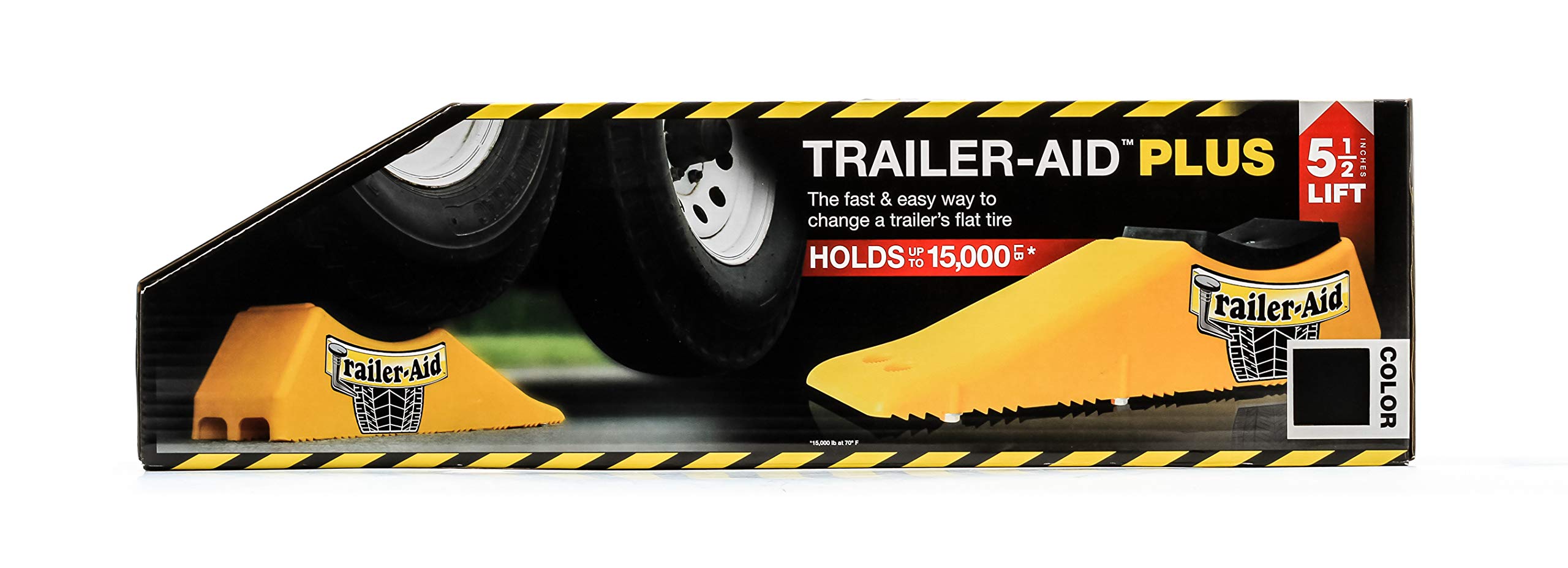 Trailer Aid Camco Plus' Tandem Tire Changing Ramp with 5.5-Inch Lift, Black