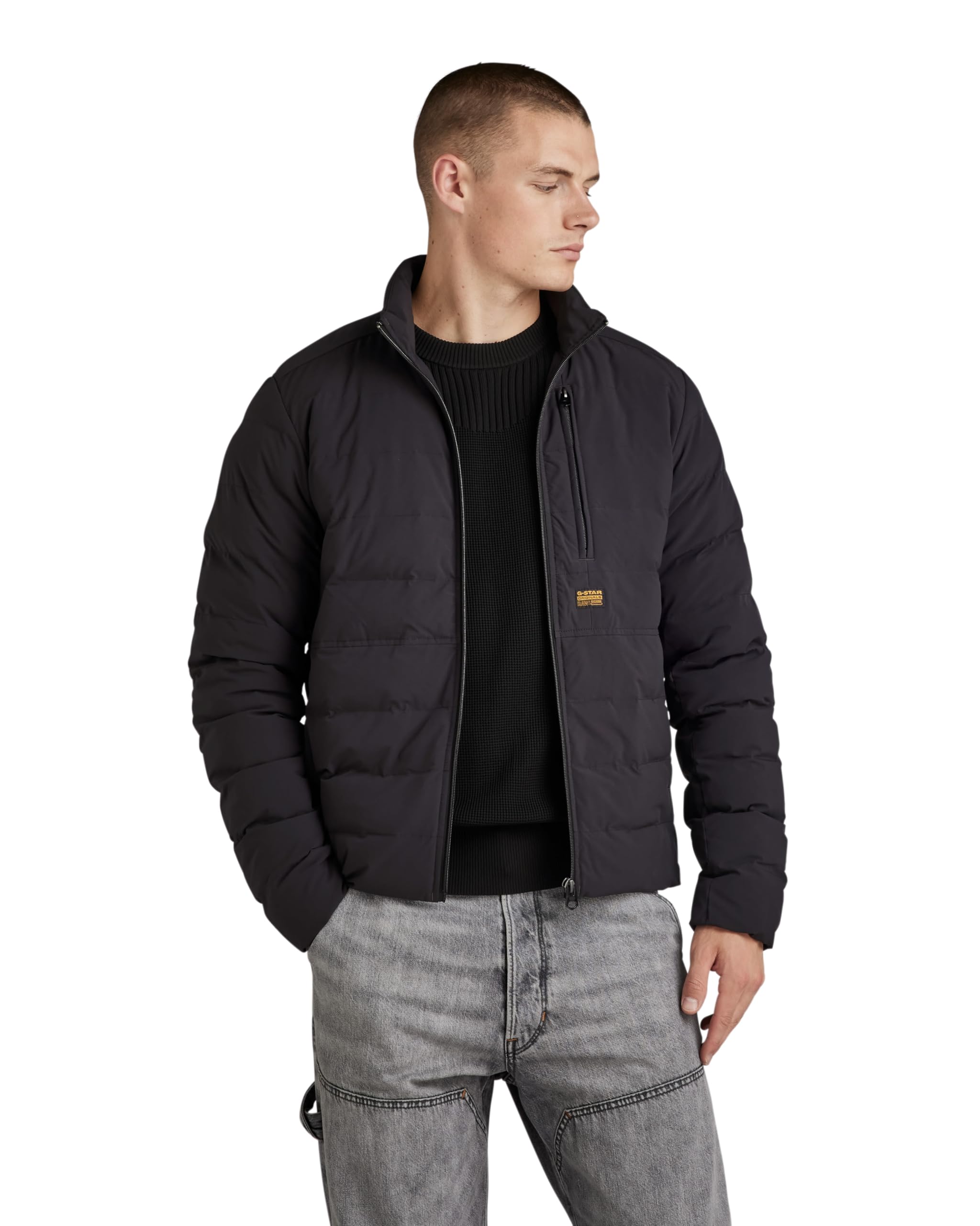 G-STAR Men's Foundation Liner Jacket, Black (dk black D24276-D518-6484), XXL