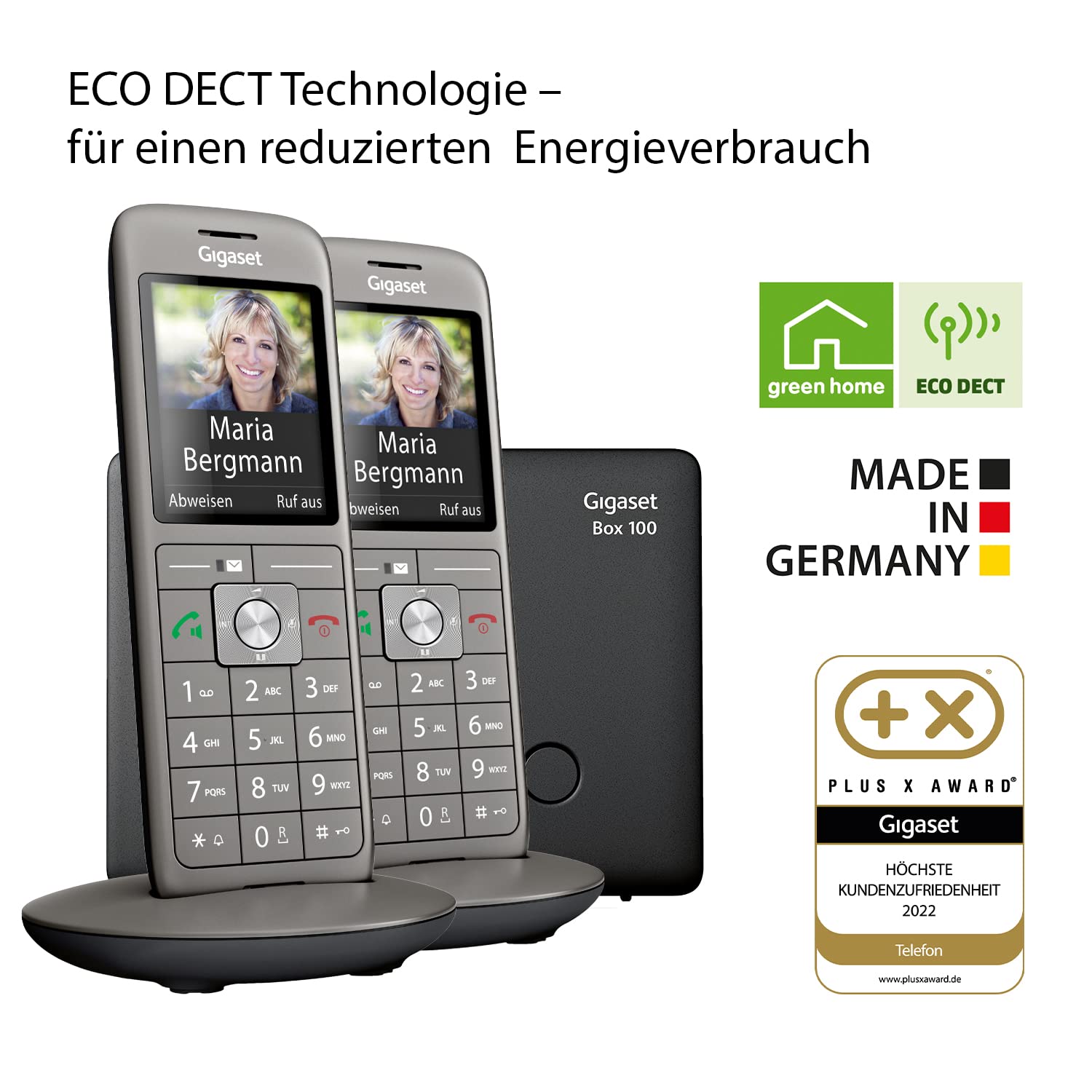 Gigaset CL660HX - DECT Handset Design With Charging Station, Compatible With Fritzbox, High-quality Cordless Telephone For Router And DECT Base, Metallic Anthracite [German Version] [without